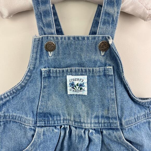 Vintage Liberty Blue Jean Garden Overalls 2T - Picture 2 of 8